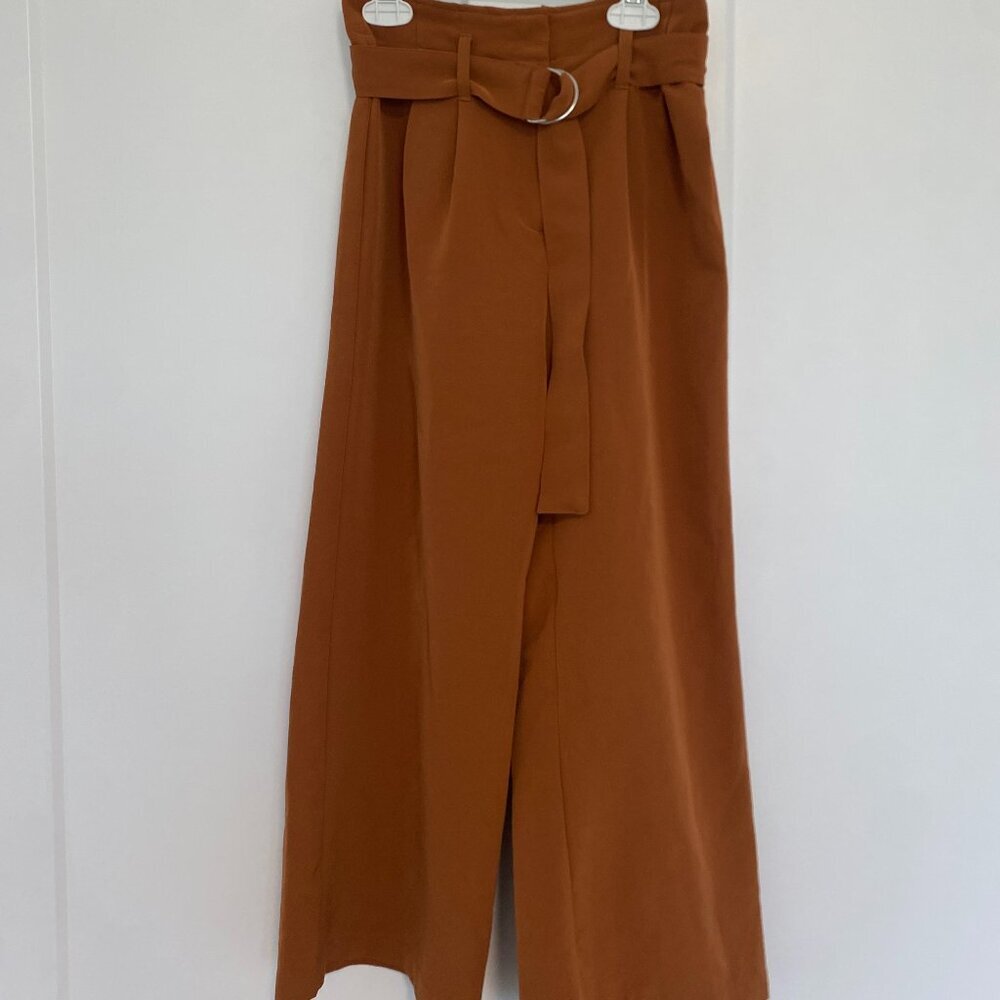 Dynamite Petite Cropped Wide Leg Pants Women's Size XXS‎ 00